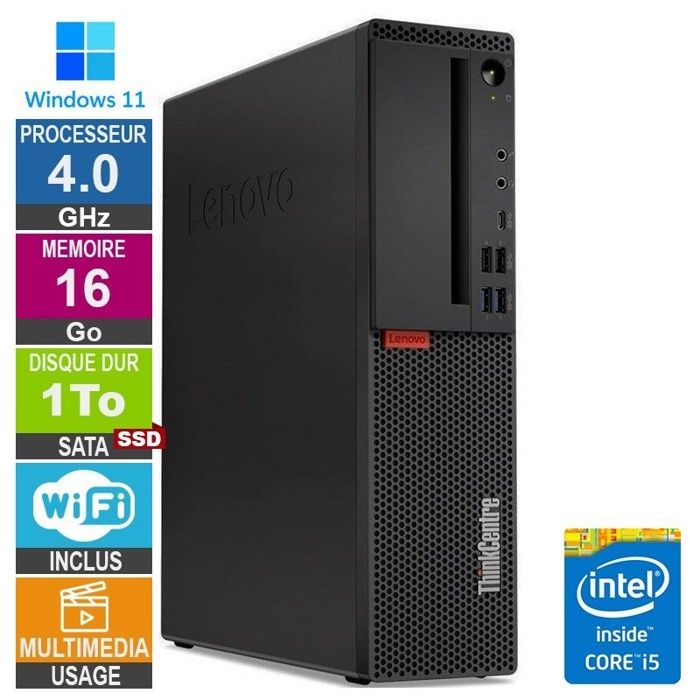 M920s i5 8400 4GHz SSD Wifi W11 Très bon état - vue 2