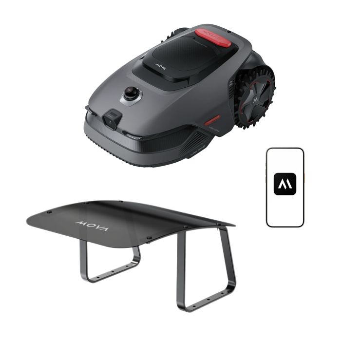MOVA LiDAX Ultra 800 Robot Tondeuse sans fil périphérique LiDAR 3D 360°+vision IA jusquà 800m² pente 45% abri