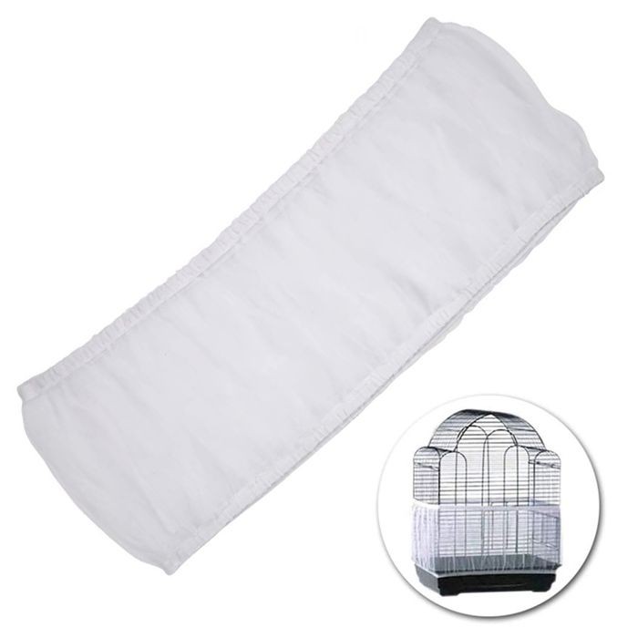 Housse universelle pour cage à oiseaux récupérateur de graines jupe en nylon pour cage à perroquet (cage à oiseaux non incluse)
