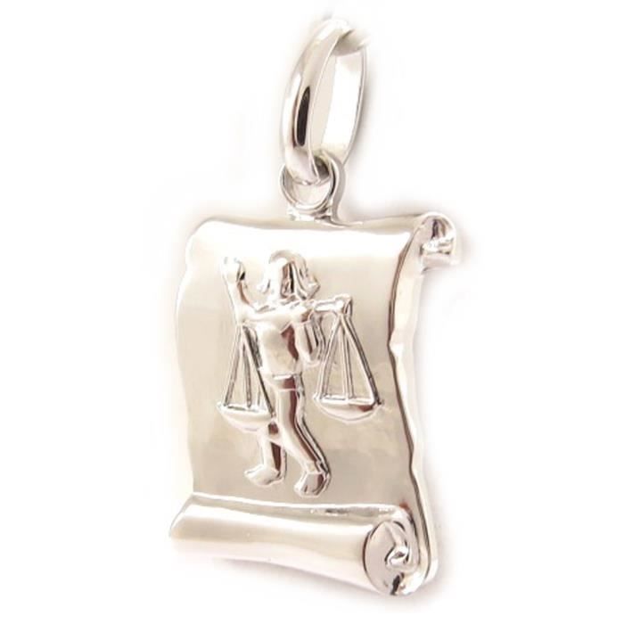 Pendentif Balance En Argent Massif 925 - Signe Astrologique - Petit Modèle - Occasion