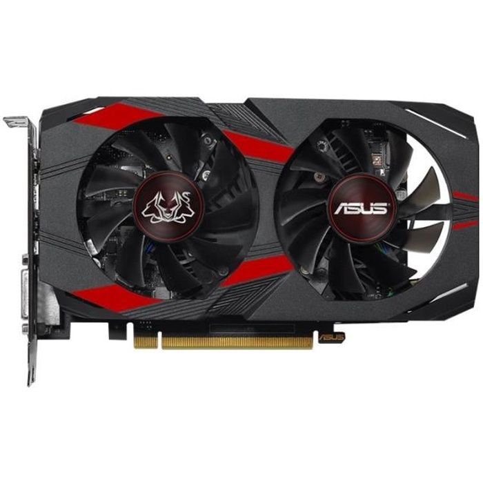 ASUS  CERBERUS-GTX1050TI-O4G OC Edition carte graphique GF GTX 1050 Ti 4 Go GDDR5 PCIe 3.0 DVI HDMI DisplayPort 