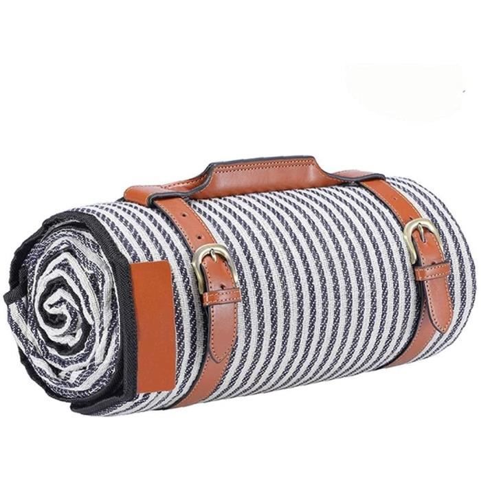 Grande couverture de pique-nique imperméable avec sangle de transport