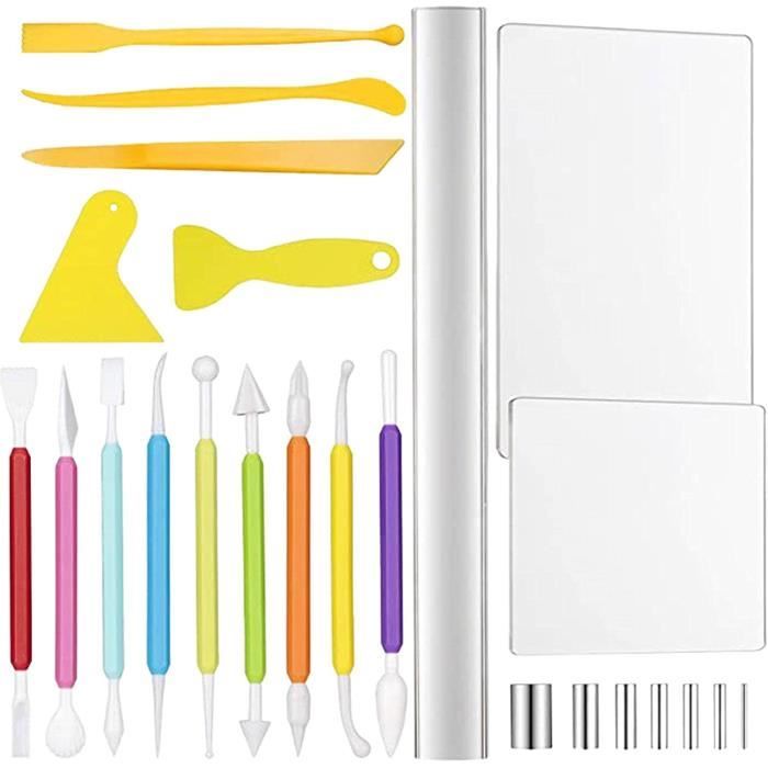 Outils de sculpture en poterie, outil de sculpture en argile, ensemble