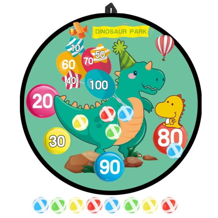 Jeu De Fléchettes Velcro éléphant – 12 Balles Collantes – Cible 49,5 Cm – Dès 3 Ans – Intérieur/extérieur