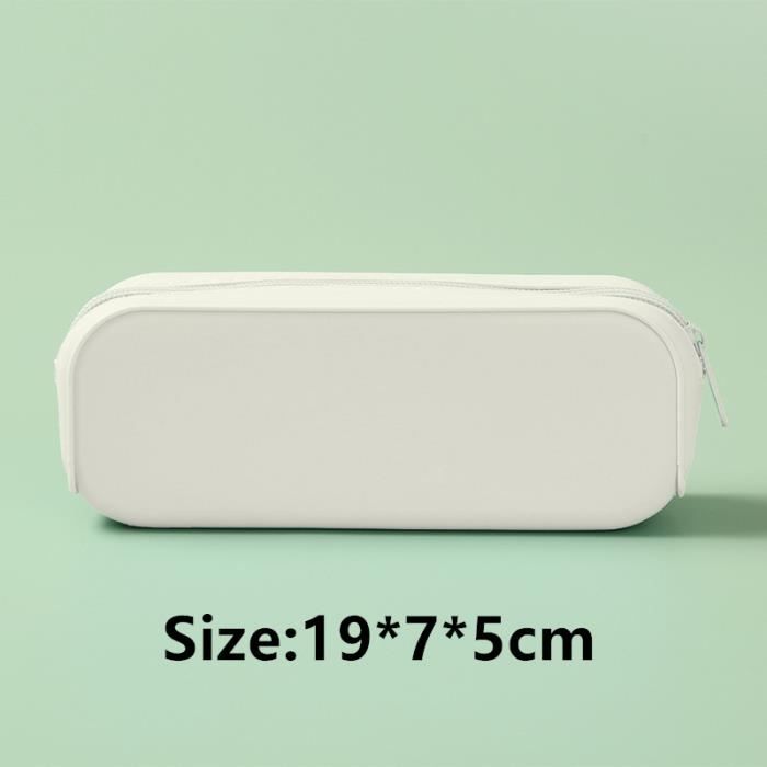 Trousse Scolaire 2 En 1 En Silicone Souple - Rétractable, Avec 2 Stylos Effaçables - Fournitures Pour Garçons Et Filles