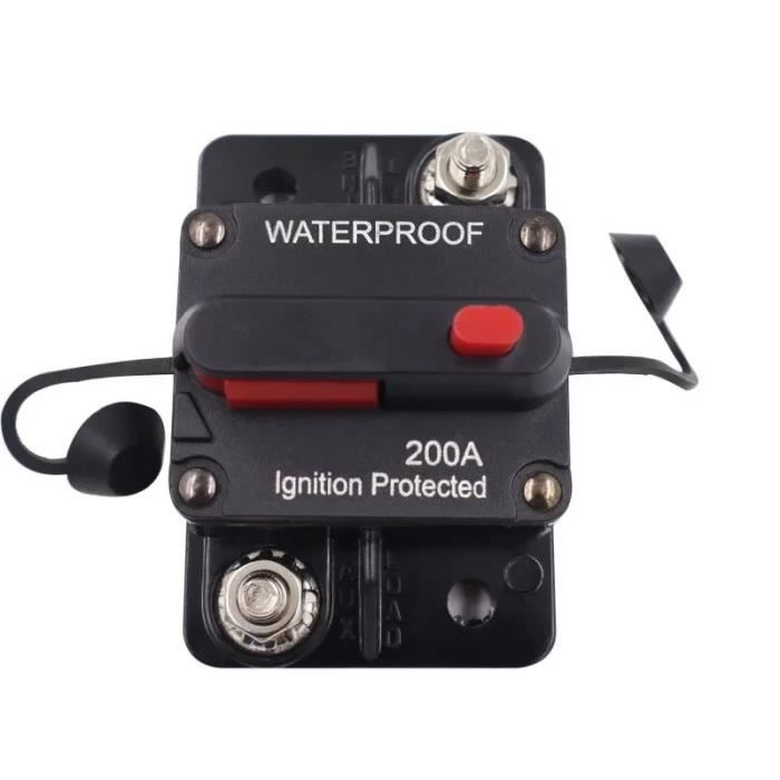 Disjoncteur Auto 12V-48V 20A-125A - Étanche Avec Réinitialisation Manuel - Pour Auto Marine Audio