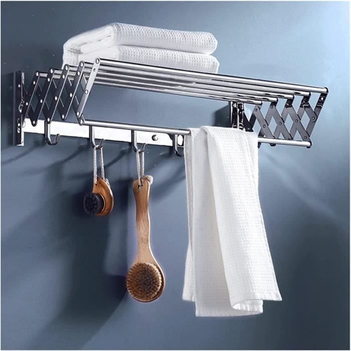 Séchoir à Linge Intérieur, Pliant Rétractable Pliable Etendoir