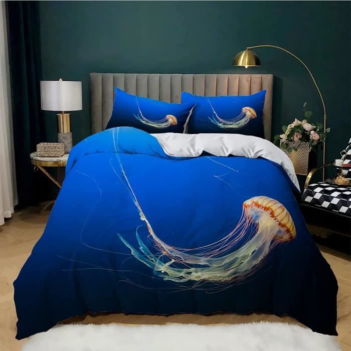 Jellyfish Film Statique Pour Fenêtre, Méduse Exotique, Mer, Océan, Animaux Aquatiques, Aquarelle, Graphique Raster, Film En Verre Pour Décoration De La Maison De Fenêtres En Verre, 60 X 90 Cm (l X