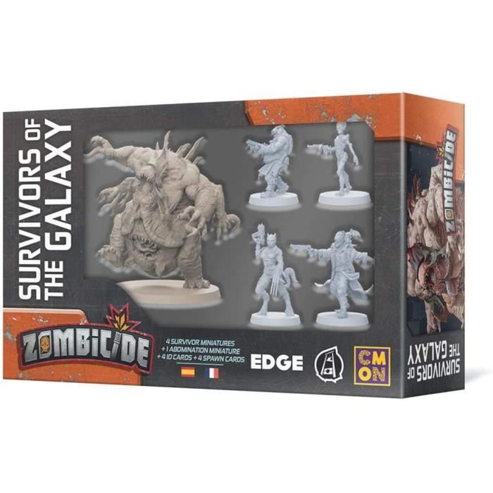 Zombicide – Black & White Dice Pack (Erweiterung) – 12 Würfel (6 Schwarz, 6 Weiß), Auf Spanisch, Für RPG & Brettspiel