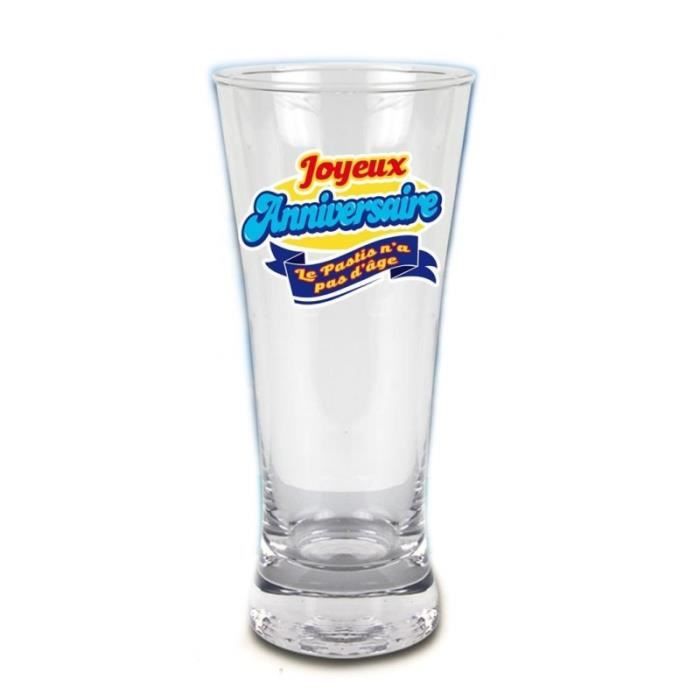 Verre A Pastis Joyeux Anniversaire Cdiscount Maison