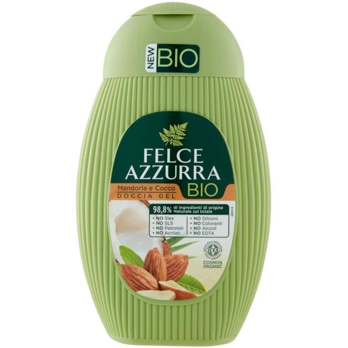 Gel douche bio amande et noix de coco Formule de douche riche et