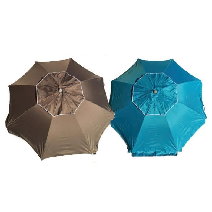 PARASOL TWIST IN 220 EN ALUMINIUM ET FIBRE DE VERRE AVEC VIS A SABLE INTEGRE ET SAC DE TRANSPORT