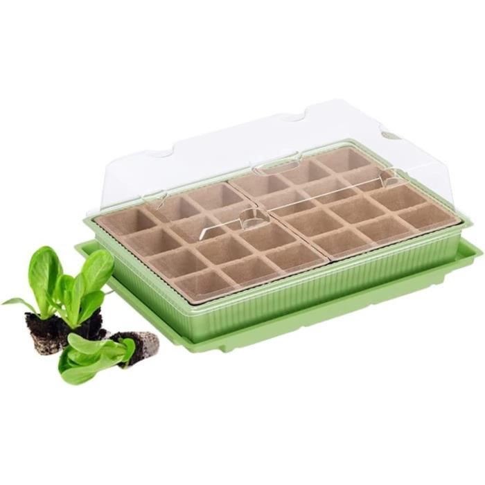 Lot De 10 Plateaux De Gerination De Graines Avec Trous De Drainage