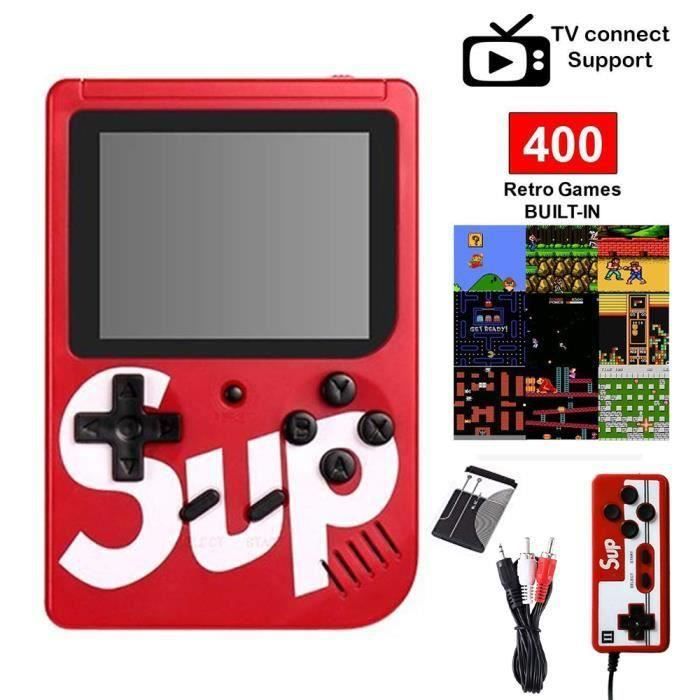 Console De Jeu Portable Rétro - 400 Jeux Classiques FC - Écran 3 Pouces - Jouable à 2 - Connexion TV - Cadeau Enfant Adulte - 4