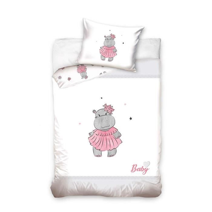 Hippopotame Rose Parure De Lit Housse De Couette 100x135 Taie 40x60 Parure 100 Coton Pour Lit A Barreaux Lit Bebe Junior Evolutif Cdiscount Maison Hippopotame Rose Parure De Lit Housse De Couette 100x135 Taie 40x60 Parure 100 Coton Pour Lit A Barreaux Lit Bebe Junior Evolutif Cdiscount Maison