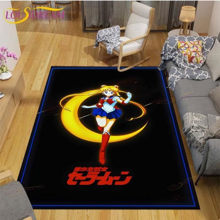 FTD9501 Tapis De Sol De Dessin Animé Sailor Moon Antidérapant Carré De