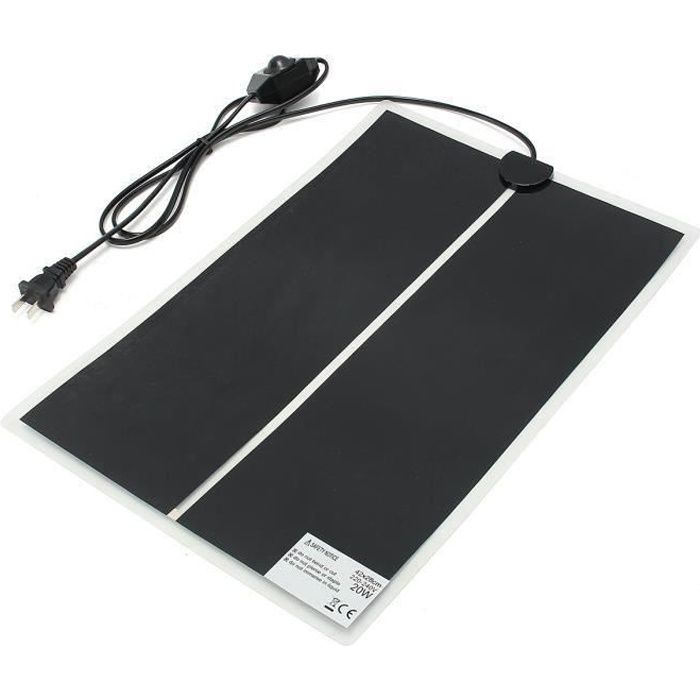 20W Tapis Coussin Chauffant à Animal Reptile Lézard Araignée Tortue Isolation Thermique Chauffage 28x42cm @ VI