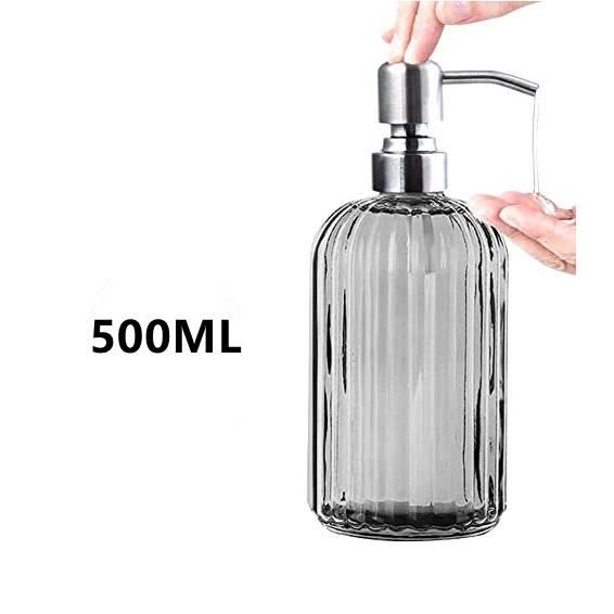 Distributeur Savon Luxspire En Résine Style Marbre - 320ml Pour Salle De Bain