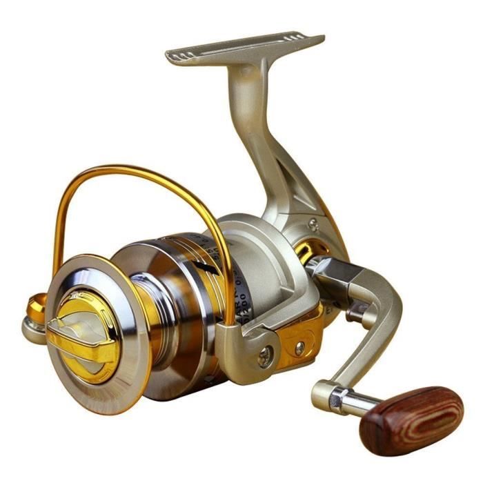 Moulinet de pêche - EF - EF-7000 - 10BBs - Jaune - Adulte - Mixte