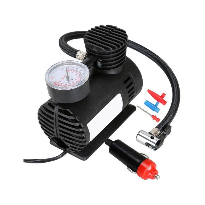 Multi-compresseur - DUNLOP - 12V - 250 psi - 10 bar - Accessoires inclus