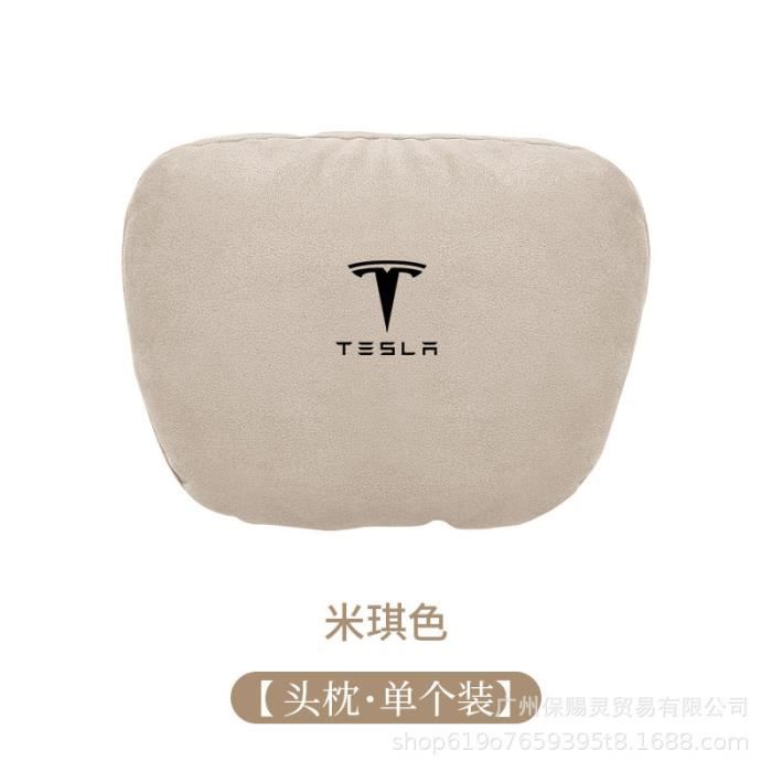 Beige - Oreiller de voiture Pour Tesla Modèle 3 S X Y Soutien