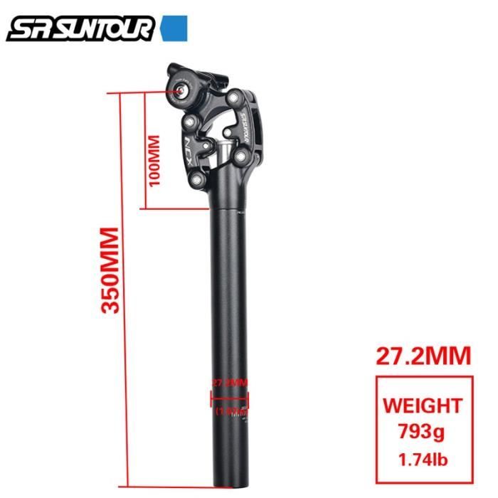 Tige de selle SUNTOUR alu vtt suspendue SP12 NCX noire