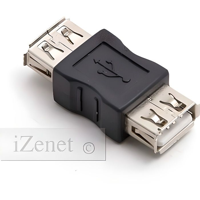 Adaptateur USB Femelle A à Femelle A Connectique - Cdiscount Informatique