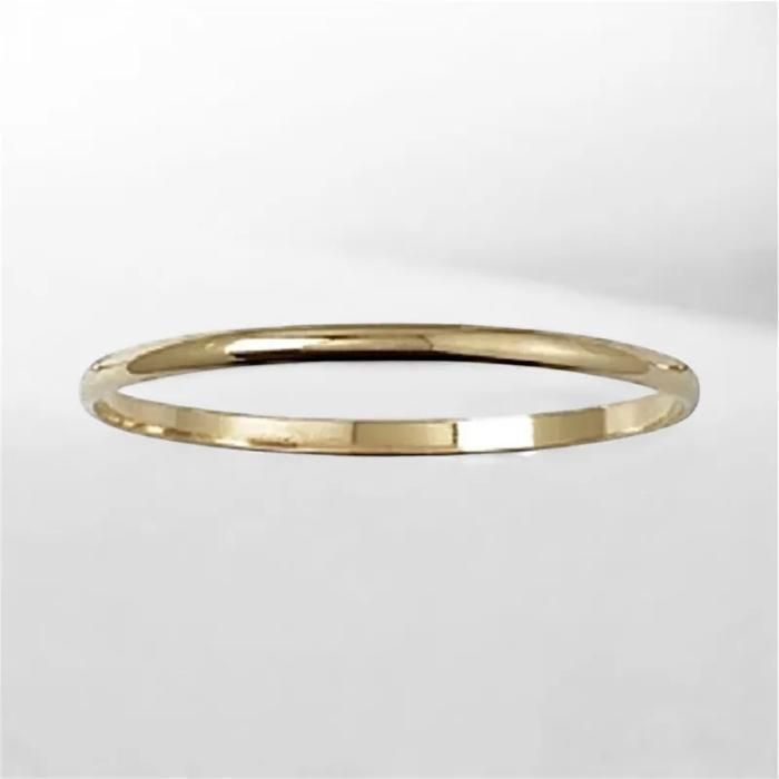 Bracelet demi-jonc - Diamètre 6.6CM X 4MM Bijouxia - Plaqué Or 18 Carats 750/000 Doré