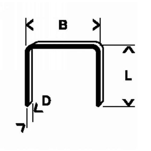 Agrafes à fil fin type 53 11 4 x 0 74 x 14 mm 5000 pièces Bosch 2609200213 - vue 2