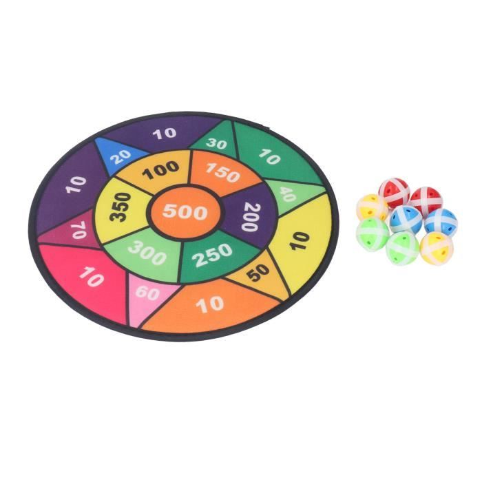 Jeu De Fléchettes Enfant – 12 Balles Adhésives Et 8 Fléchettes, De 3 à 12 Ans, Intérieur/extérieur