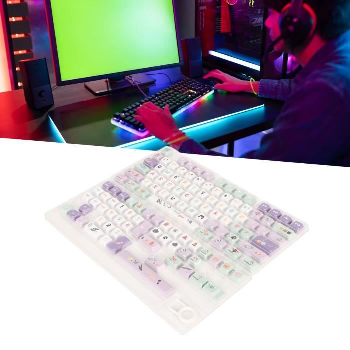 Touches Transparentes PC Pour Clavier Mécanique - 4 Pièces - Translucide 30%, Ergonomique, Compatible Plupart Modèles