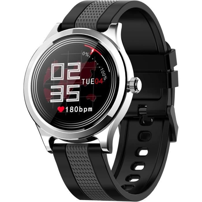 Reflex Active Series 35 – Bracelet Connecté Fitness Tracker Avec Cardio, Sommeil, Sport Et Notifications – Silicone Noir IP67