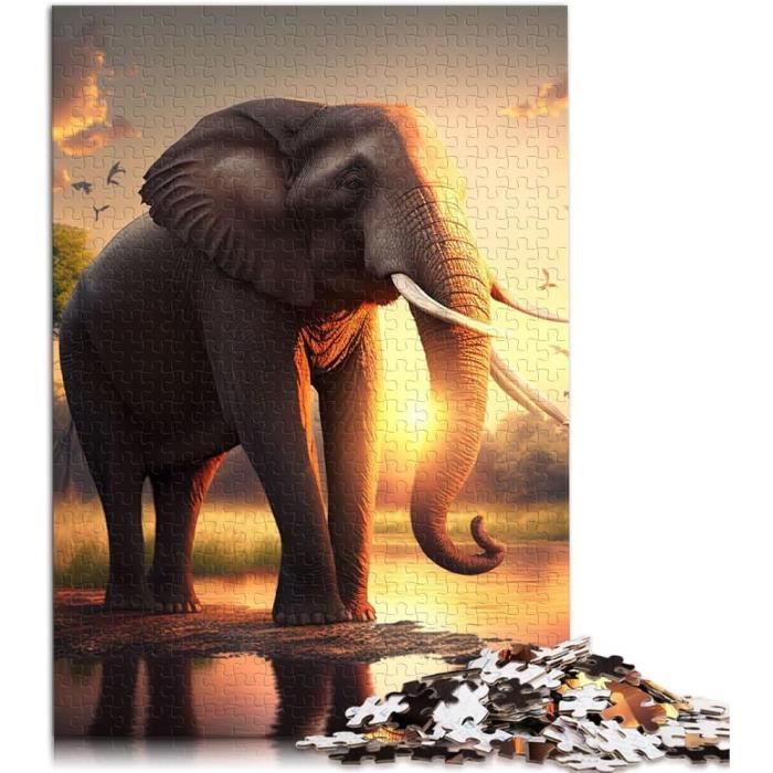 Puzzle Clementoni 500 Pièces – Elephants' Carnival – 49 X 36 Cm – Fabriqué En Italie