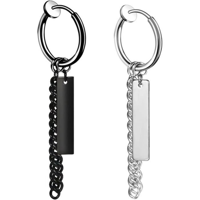 Boucles D'Oreilles Clip Pampilles Cristal & Perles - Style Fête - Légère Usure