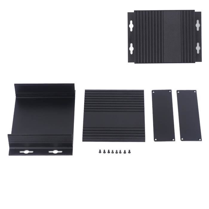 Boîtes de projet pour électronique, boîtier en aluminium, boîte de jonction PCB, accessoires électriques, noir sable, dissipation thermique pour GPRS Boîtes de projet pour électronique, boîtier en aluminium, boîte de jonction PCB, accessoires électriques, noir sable, dissipation thermique pour GPRS