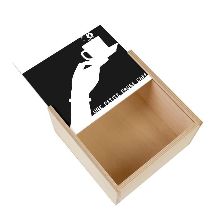 Boîte Coffret En Bois Chêne Avec Compartiments - Décor Maison - Occasion Usure Normale - Big Wood Box