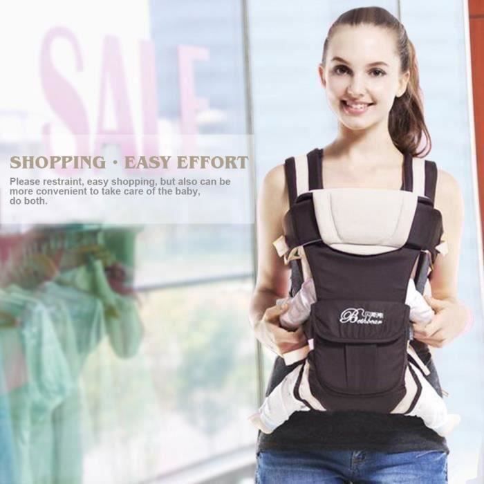 Porte-bébé Chicco Boppy Comfyfit - Ergonomique, Ajustable - De 3,5 à 15 Kg - Soutien Tête/nuque - Noir - 5