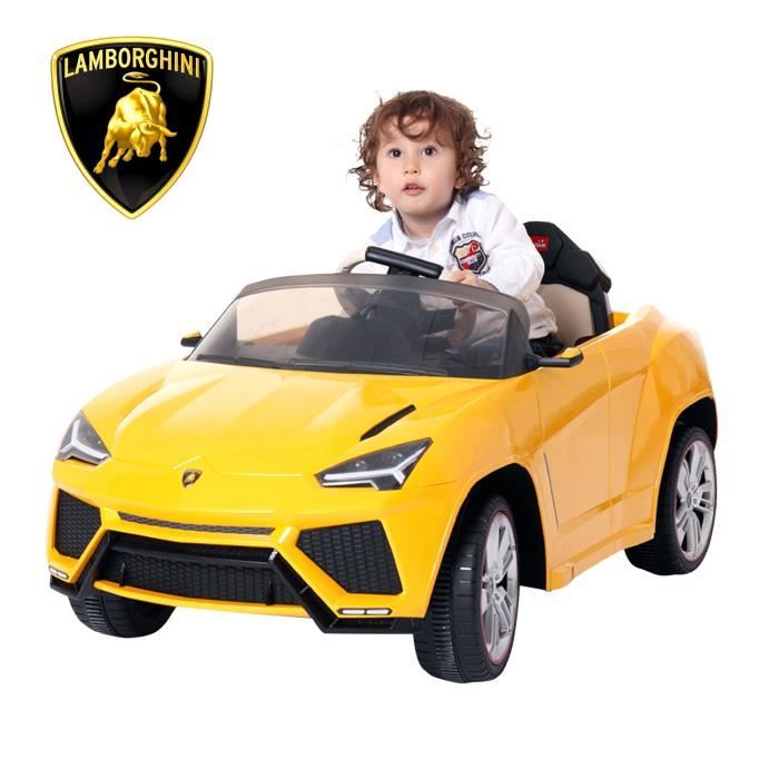 Lamborghini Urus voiture électrique pour enfants 3-8 ans 6 V 3-4 Km/h  virtual cockpit télécommande phares LED jaune neuf 46 - Cdiscount Jeux -  Jouets