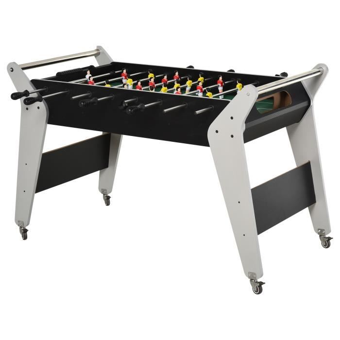 Babyfoot table de Babyfoot sur roulettes dim. 146L x 64l x 87H cm 2
