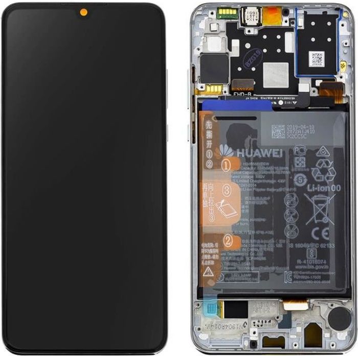 Écran LCD + Batterie Pour Huawei P30 Lite Noir (version 6 Go) - Neuf, Ouvert