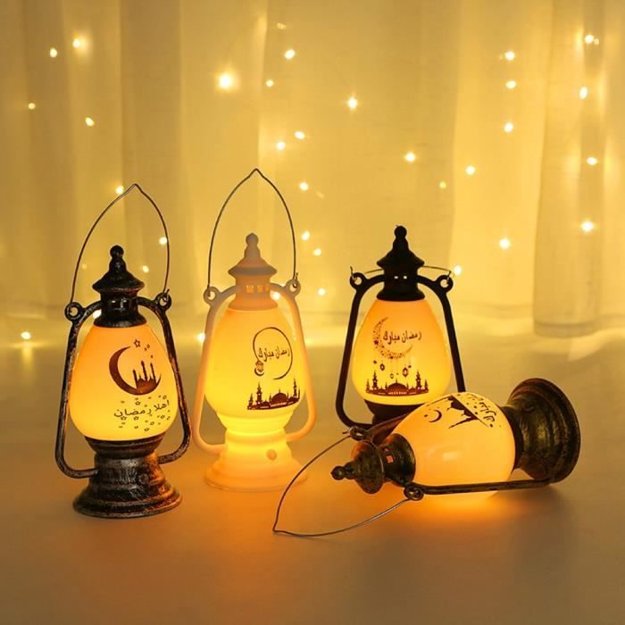 HURRISE Lampe Électronique Bougie Ramadan Lantern Décoration Maison