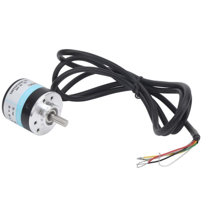 Encodeur Incrémental ABZ Triphasé 6 Mm – Modèle C38S6G5-1200Z, 5-24V, Pour Automatisme Industriel
