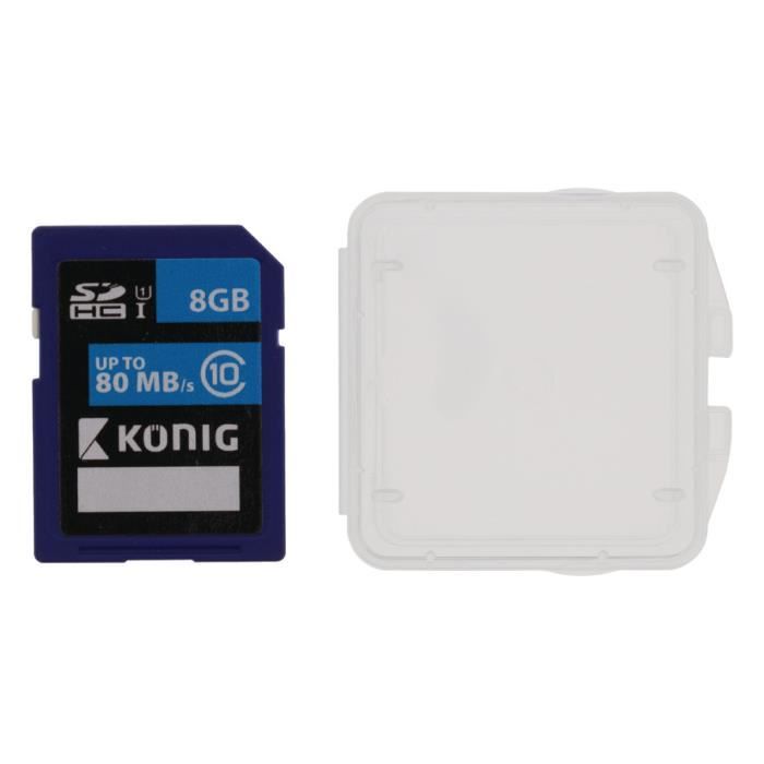 stockage K & ouml  nig CSSDHC8GB mémoire SDHC classe UHS-I 8 Gb