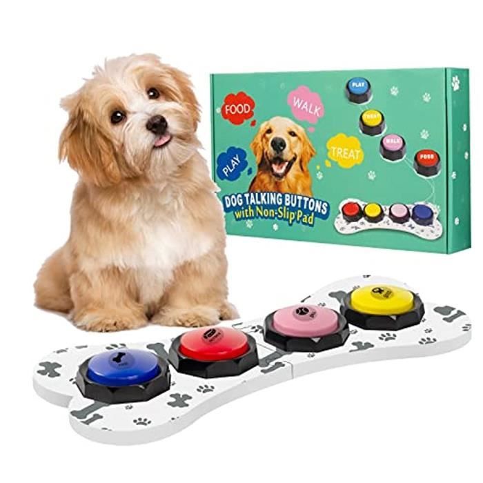 Meilleurs prix pour JOUET Jouets pour animaux de compagnie avec bouton statique vocal boutons pour chien communication buzzer d'entraînement pour