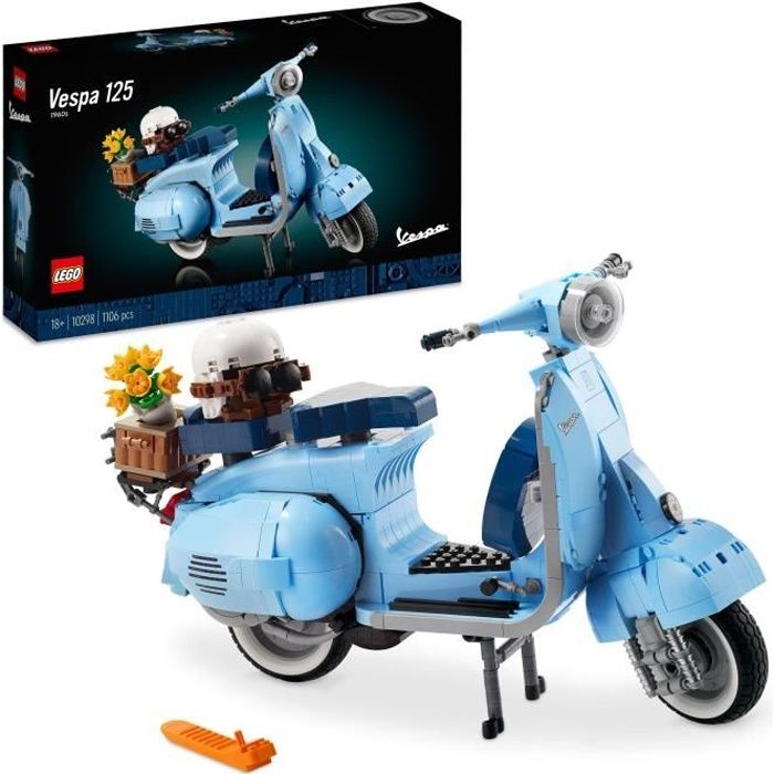 LEGO® Icons 10298 Vespa 125, Collection Scooter Adulte - Cdiscount Jeux -  Jouets