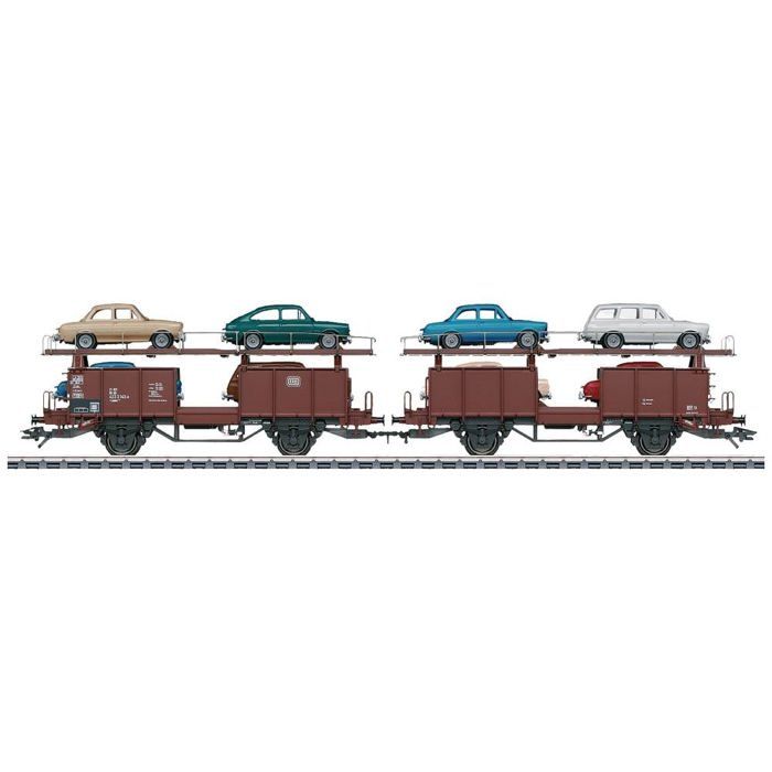 Marklin 46129 – Paire De Wagons Porte-autos H0 Laaes, état D’occasion