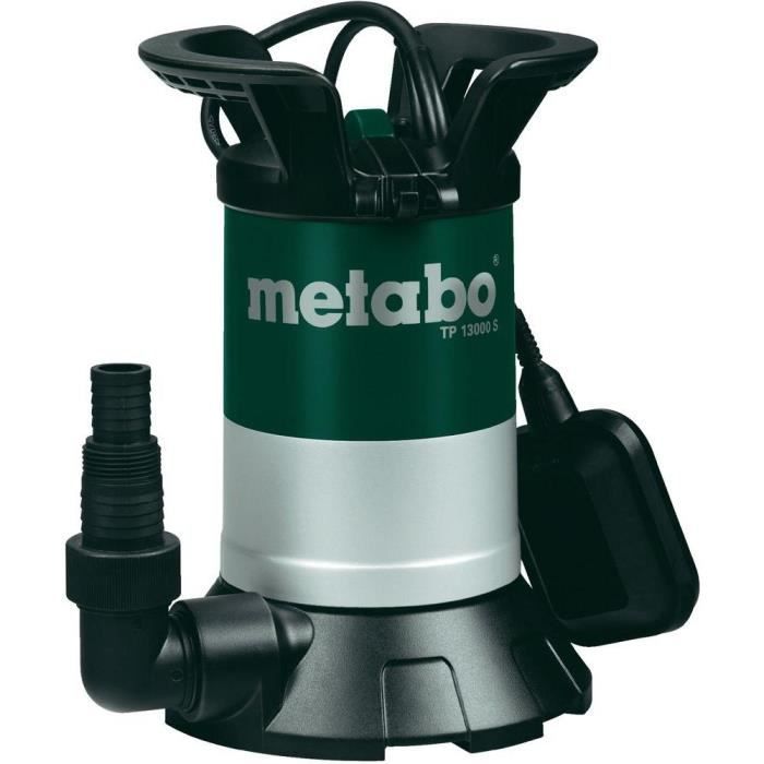 Pompe immergée METABO TP 13000 S - 550 W pour arrosage et vidange d'eau claire