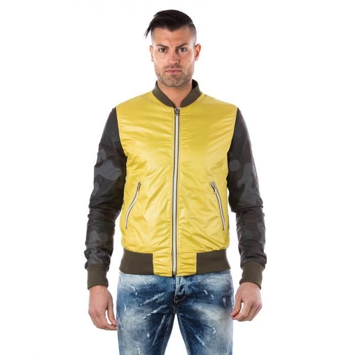 blouson jaune homme