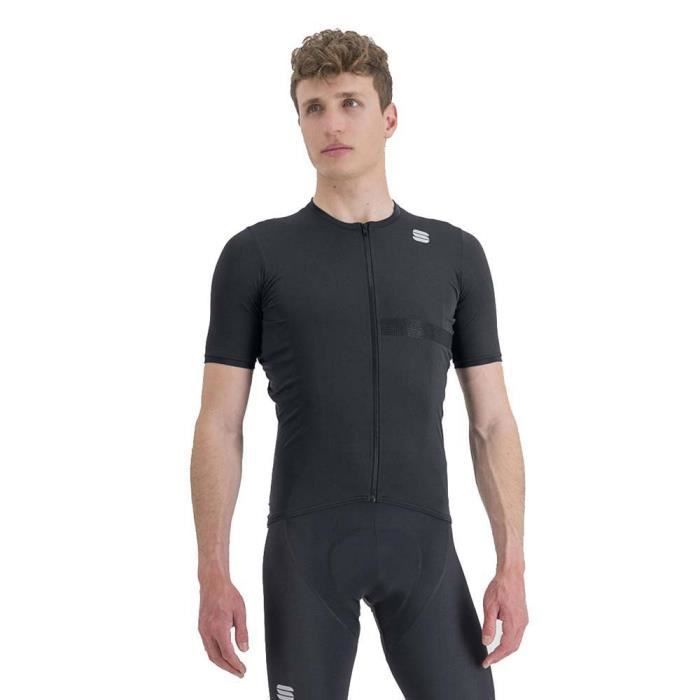 T-shirt de cyclisme - SPORTFUL - Matchy Jersey Homme - Manches courtes - Respirant - Noir - 3XL