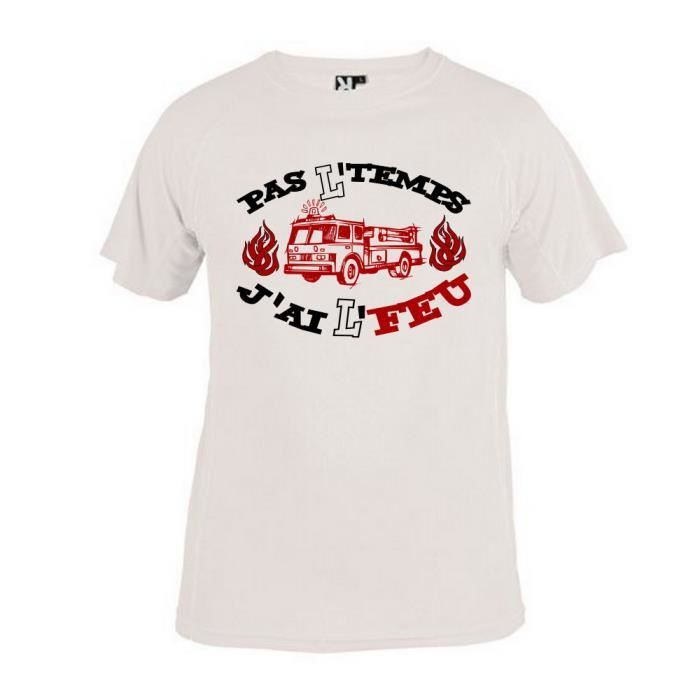 Tee shirt sales pompier enfant